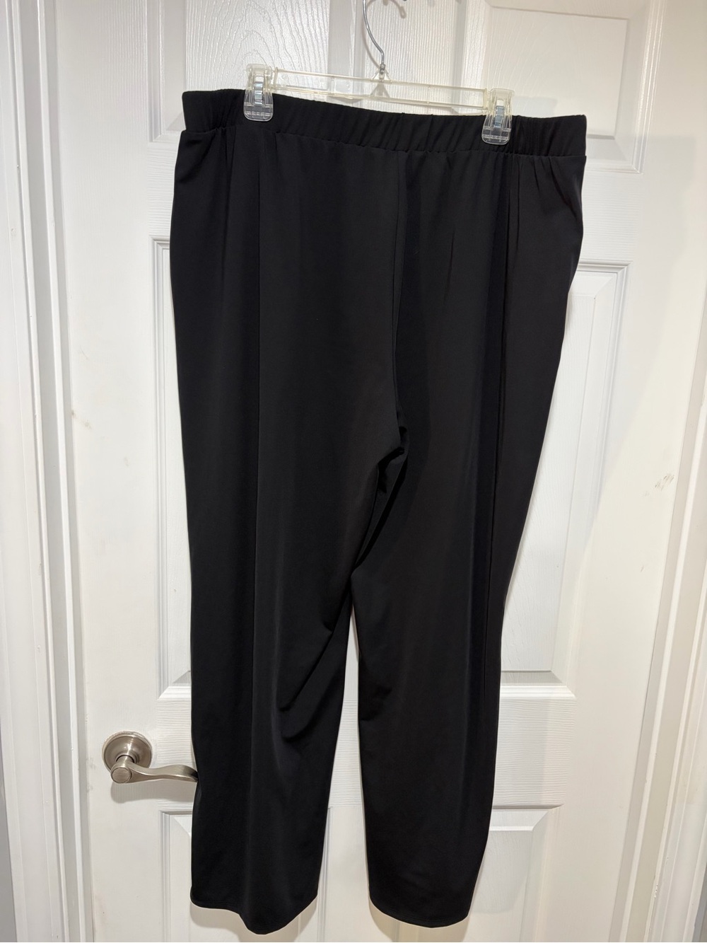 SUSAN GRAVER SPORT Women’s Black Pull-On Track Pants with Side Stripes & Pockets - Picture 2 of 8